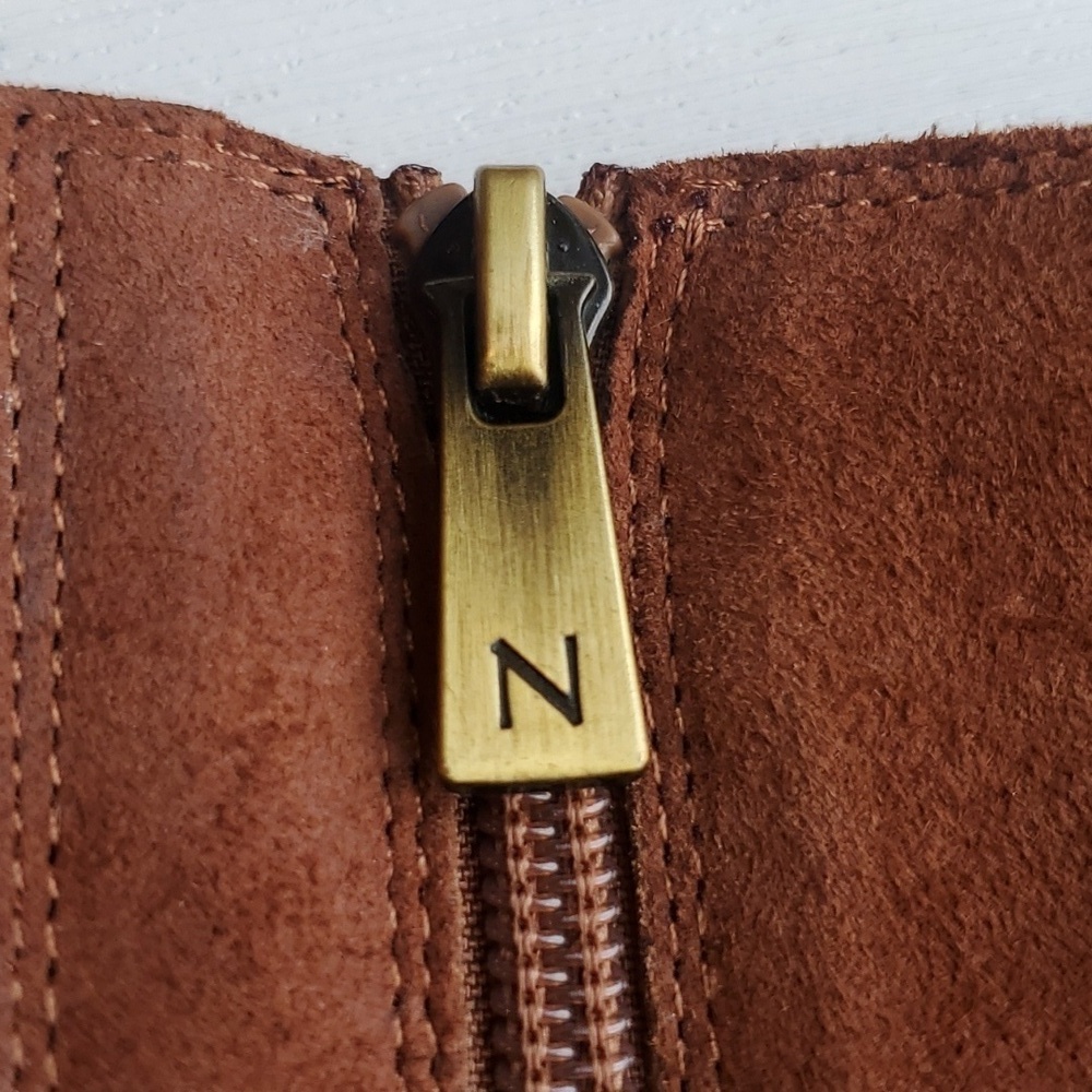 Naturalizer Light Brown Suede Sterling Saddle Knee High Boots 5 NWT - Picture 8 of 11